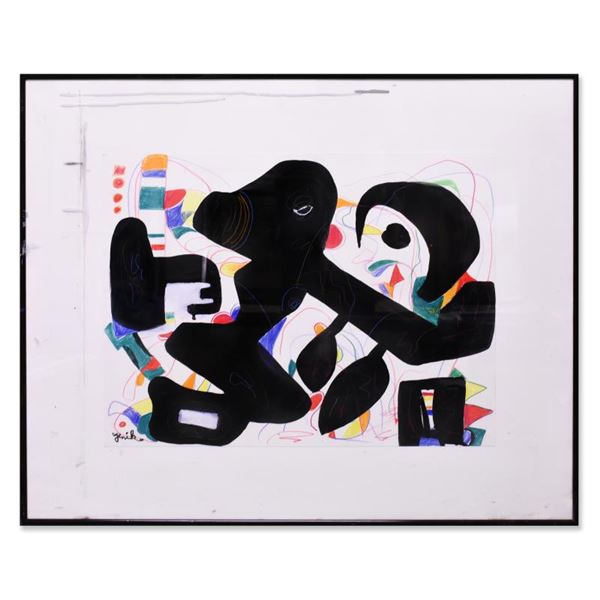 Jenik Cook, Framed Original Watercolor Painting, Hand Singed with Letter of Auth