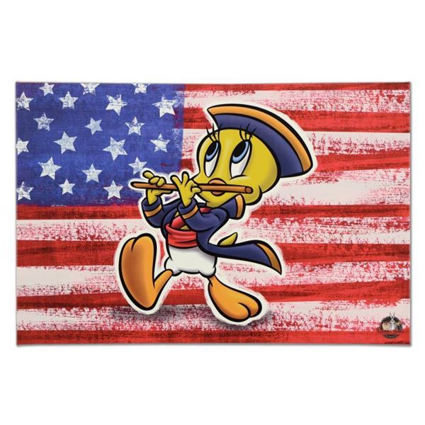 Looney Tunes,  Patriotic Series: Tweety  Numbered Limited Edition on Canvas with