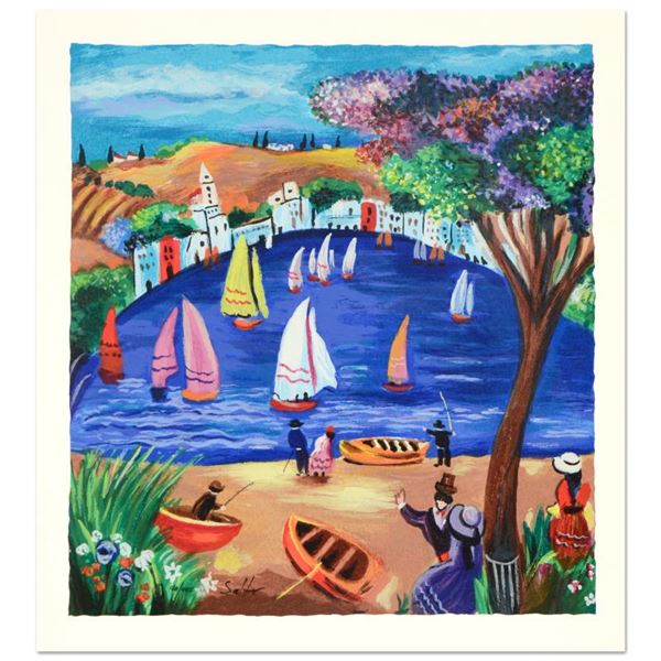 Shlomo Alter, "Near the Lake" Limited Edition Serigraph, Numbered and Hand Signe