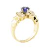 Image 4 : 1.47 ctw Blue Sapphire And Diamond Ring - 14KT Yellow Gold