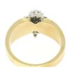 Image 3 : 14k Yellow Gold 0.50 ctw Terraced Round Brilliant Diamond Cluster Cocktail Ring