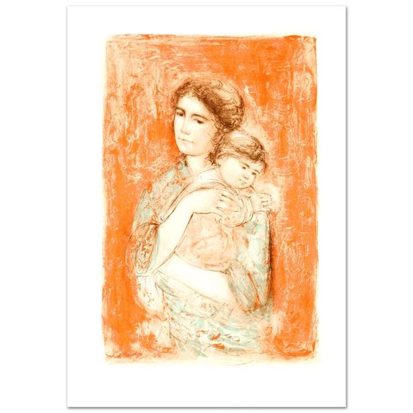 "Leona and Baby" Limited Edition Lithograph by Edna Hibel (1917-2014), Numbered