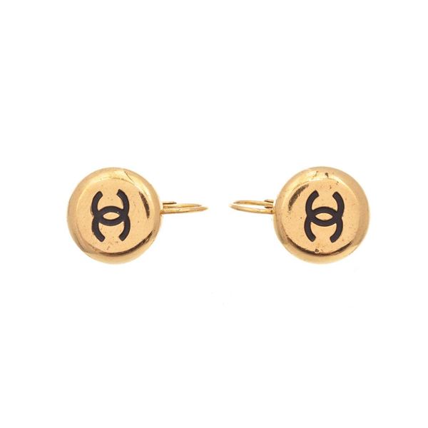 Chanel Gold CC Earrings