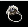 Image 3 : 2.75 ctw Tanzanite and Diamond Ring - 14KT White Gold