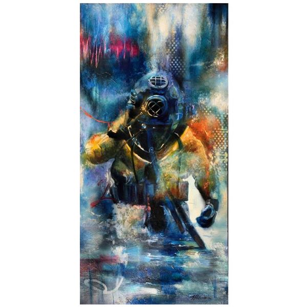 John & Elli Milan, "The Deepest Depths" Hand Signed Original Painting with COA.