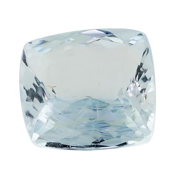3.58 ct.Natural Square Cushion Cut Aquamarine