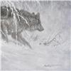 Image 2 : Larry Fanning, "Edge of Winter (Gray Wolves)" Limited Edition on Canvas, AP Numb