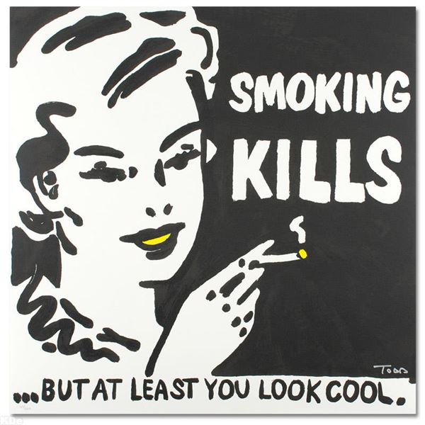 "Smoking Kills" Limited Edition Lithograph by Todd Goldman, Numbered and Hand Si