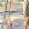 Image 2 : Don Hatfield, "Frolicking at the Seashore" Limited Edition Serigraph on Canvas,