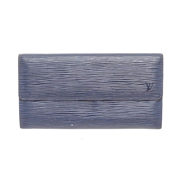 Louis Vuitton Blue Epi Leather - 2 Card Sarah Wallet