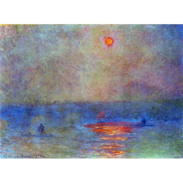 Claude Monet - Waterloo Bridge, The Sun in the Fog