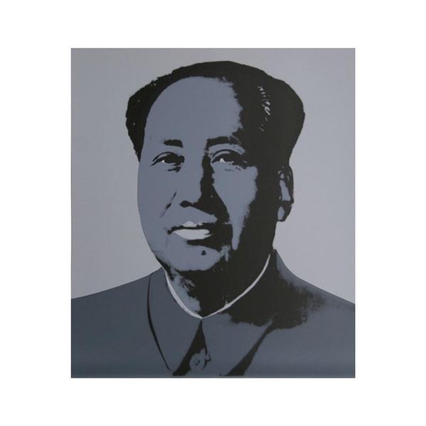 Andy Warhol "Mao Grey" Silk Screen Print from Sunday B Morning.