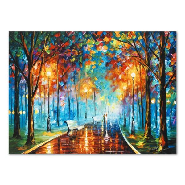 Leonid Afremov (1955-2019) "Misty Mood" Limited Edition Giclee on Canvas, Number