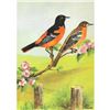 Image 1 : 1920's Oriole Color Lithograph Print