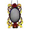 Image 1 : Tiffany Style Stained Glass Mirror Window Hanging Panel