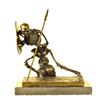 Image 1 : Skeleton Warrior Bronze Sculpture, Bookend