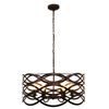 Image 1 : Modern Transitional-style 6-light Metal Ceiling Pendant Chandelier