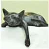 Image 2 : After Mene, Recumbent Cat Bronze Desk Sculpture