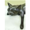 Image 3 : After Mene, Recumbent Cat Bronze Desk Sculpture
