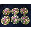 Image 1 : Set of Limoges Porcelain Plum Fruit Dessert Plates