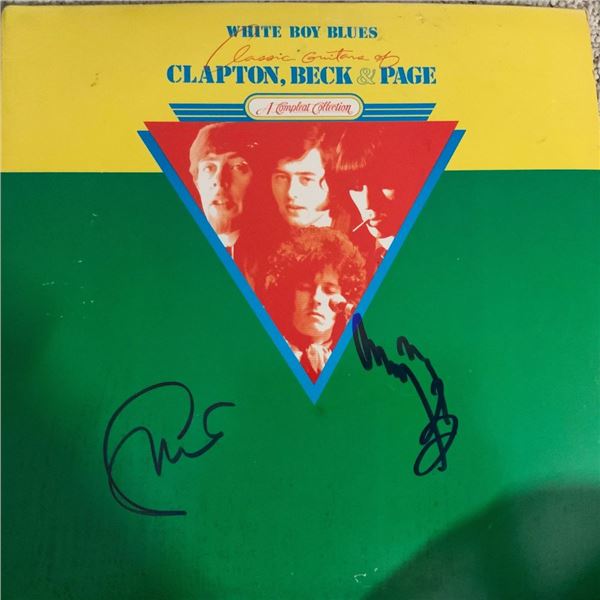 Signed Clapton, Beck, Page White Boy Blues Album