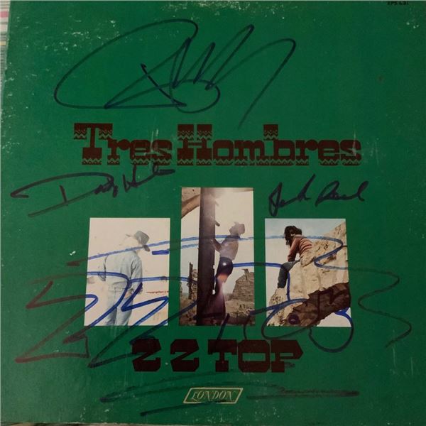 Signed ZZ Top, Tres Hombres Album Cover