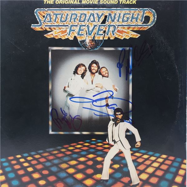 Signed Saturday Night Fever Soundtrack Album Cover