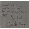 Image 2 : Signed and Framed Jimi Hendrix Note
