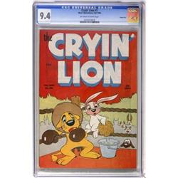 Cryin' Lion Comics #1 Carson City pedigree (Wm.