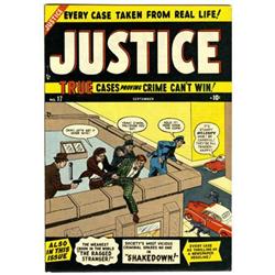 Justice Comics #17 Mile High pedigree (Atlas,