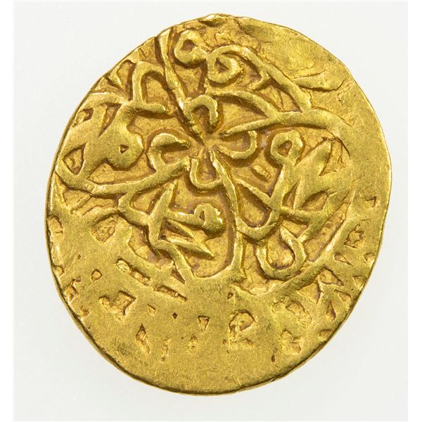 SAFAVID: Tahmasp I, 1524-1576, AV 1/4 mithqal (1.16g), Kashan, AH961. VF