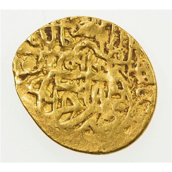 SAFAVID: Tahmasp I, 1524-1576, AV 1/4 mithqal (1.12g), Khazana (treasury mint), AH960. VF