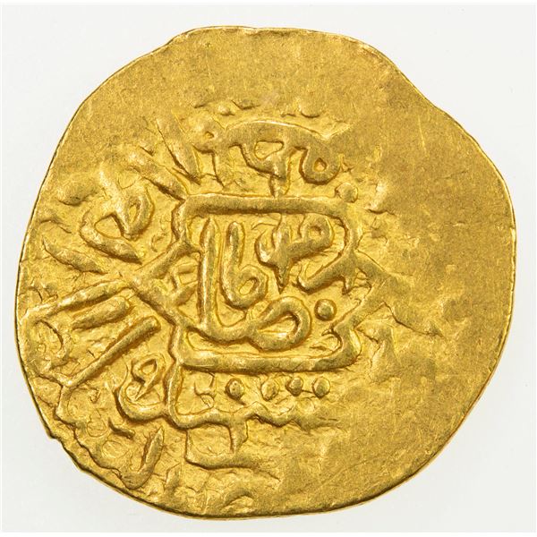 SAFAVID: Tahmasp I, 1524-1576, AV 1/4 mithqal (1.13g), Mashhad, AH960. VF