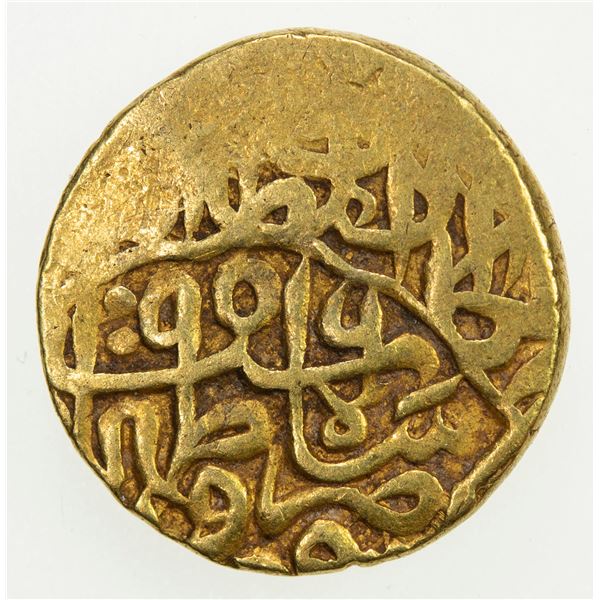 SAFAVID: Tahmasp I, 1524-1576, AV 1/4 mithqal (1.15g), Qazwin, AH956. VF