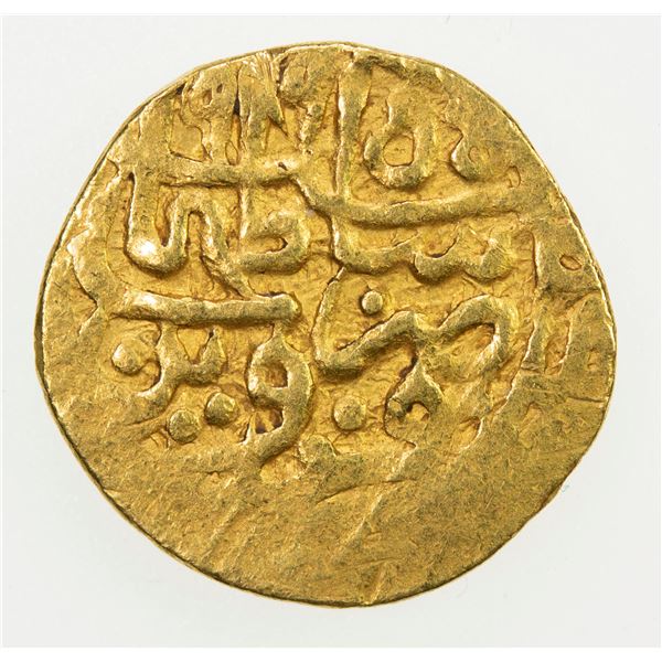 SAFAVID: Tahmasp I, 1524-1576, AV 1/4 mithqal (1.09g), Qazwin, AH965. VF