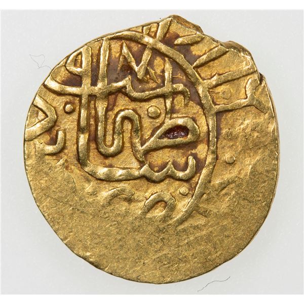 SAFAVID: Tahmasp I, 1524-1576, AV 1/4 mithqal (1.16g), Yazd, AH970. VF