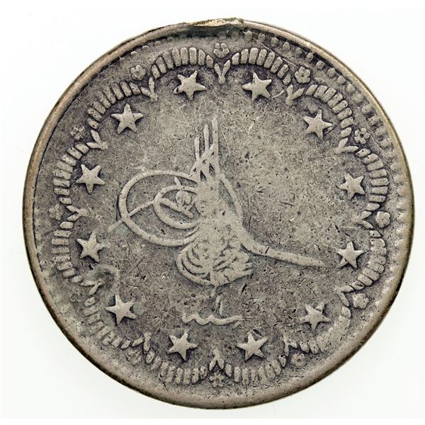 OTTOMAN: TURKEY: Muhammad VI, 1918-1923, AR 5 kurush, AH1336 year 1. F-VF