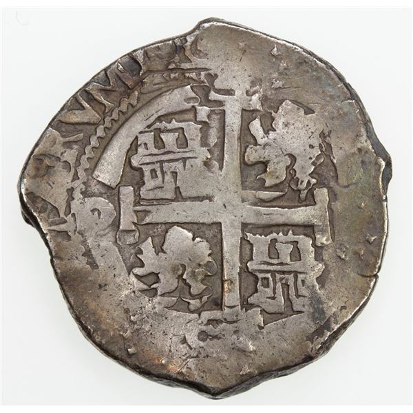 BOLIVIA: Carlos II, 1665-1700, AR 4 reales (13.69g), 1667-P. F-VF