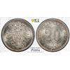 Image 1 : GERMANY: Empire, AR 20 pfennig, 1876-F. PCGS MS64