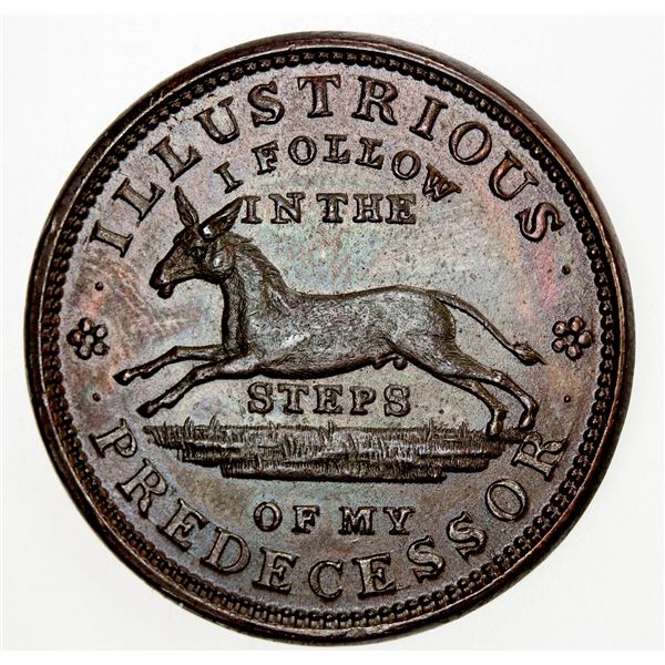 UNITED STATES: , AE Hard Times Token (10.71g), 1837, ILLUSTRIOUS / PREDECESSOR, AU
