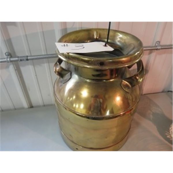 GOLD COLORED CREAM CAN