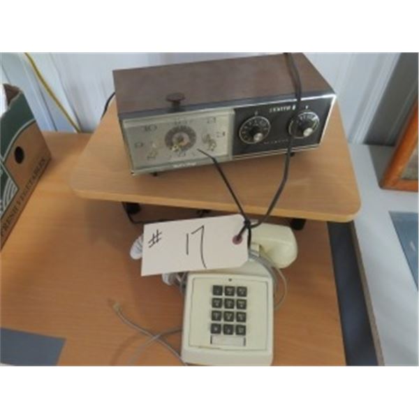 COLLECTIBLE:  PHONE & ZENITH RADIO