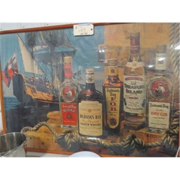 HUDSON BAY LARGE PICTURE ANTIQUE