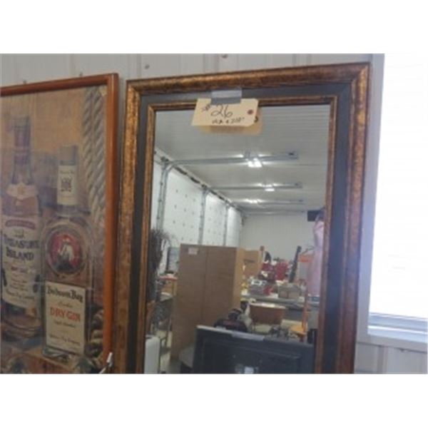 FRAMED MIRROR (42” X 24”)