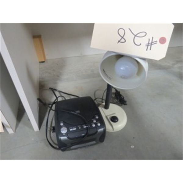 RADIO & DESK LAMP