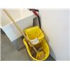 Image 1 : COMMERCIAL MOP BUCKET, SQUEEGEE & MOP