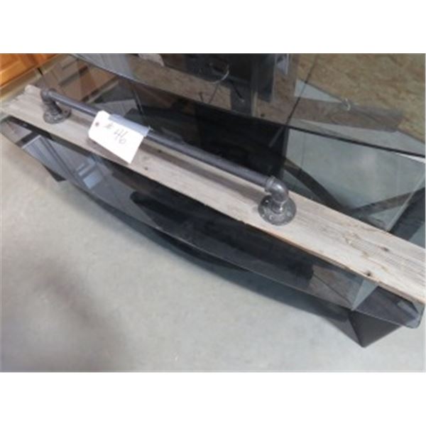 STEEL TOWEL ROD & WOOD