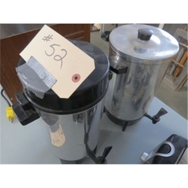 2 SMALL COFFEE PERCOLATORS
