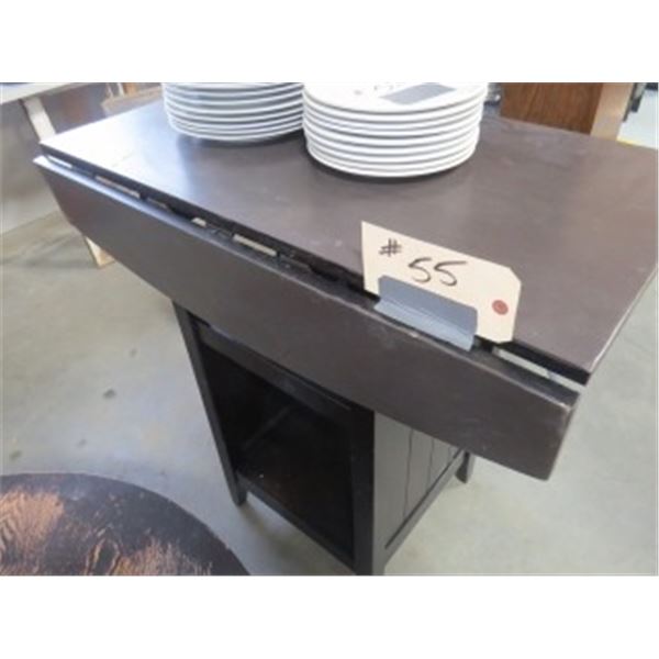 BROWN FOLDING KITCHEN TABLE