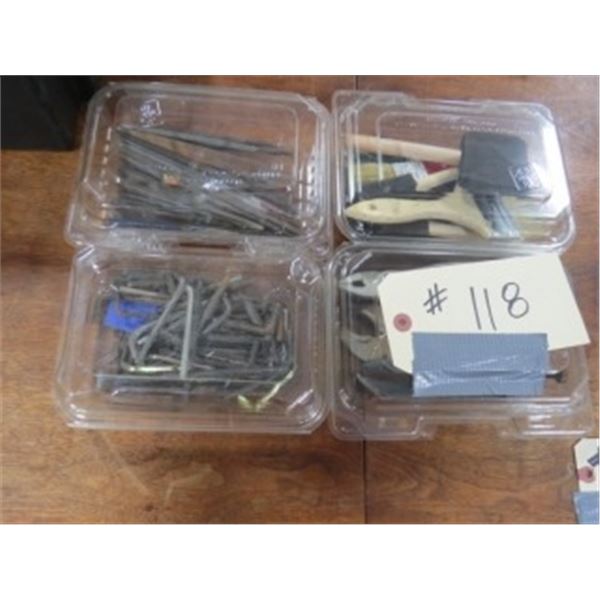 VARIOUS TOOLS - (4) PLASTIC CASES (ALL FOR ONE MONEY)